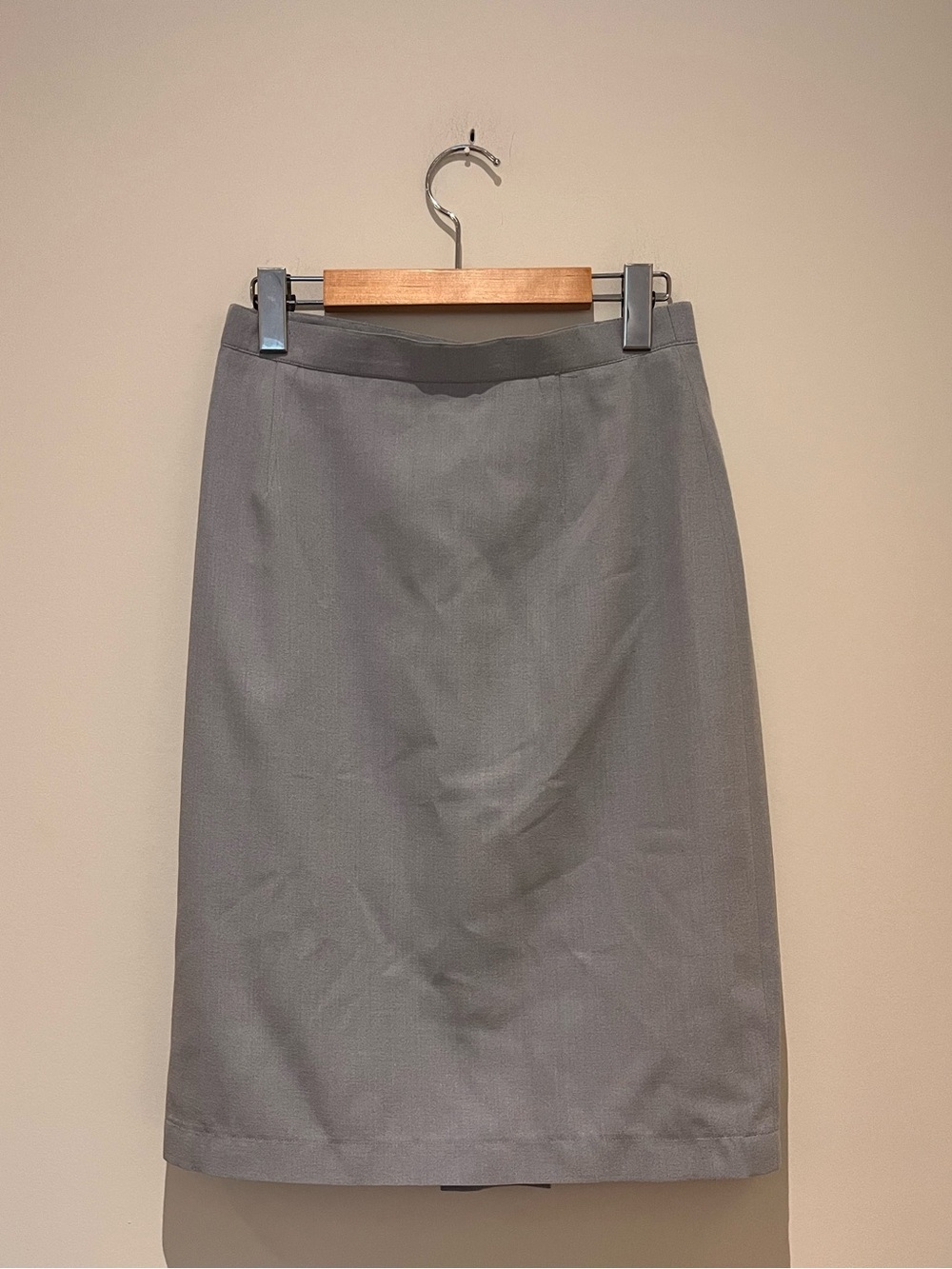 Vintage Thierry Mugler 90s Y2K Archival France Grey/Blue Pencil Skirt S
